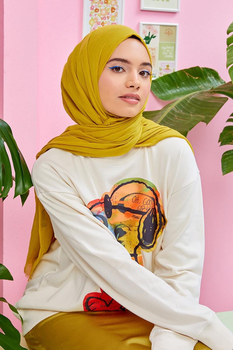Fivescarf Lime Olay Pamuk Şal