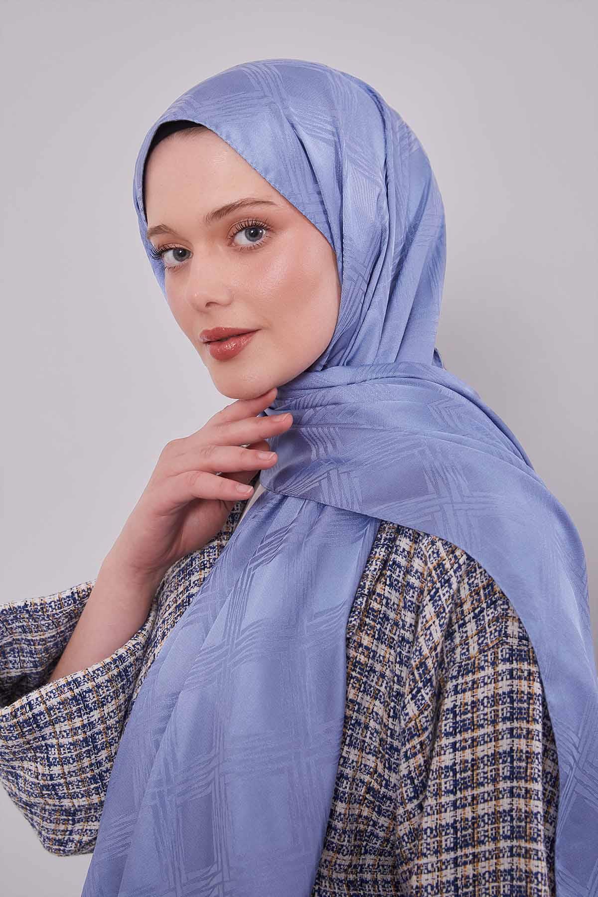 Fivescarf Mavi Jakar Şal