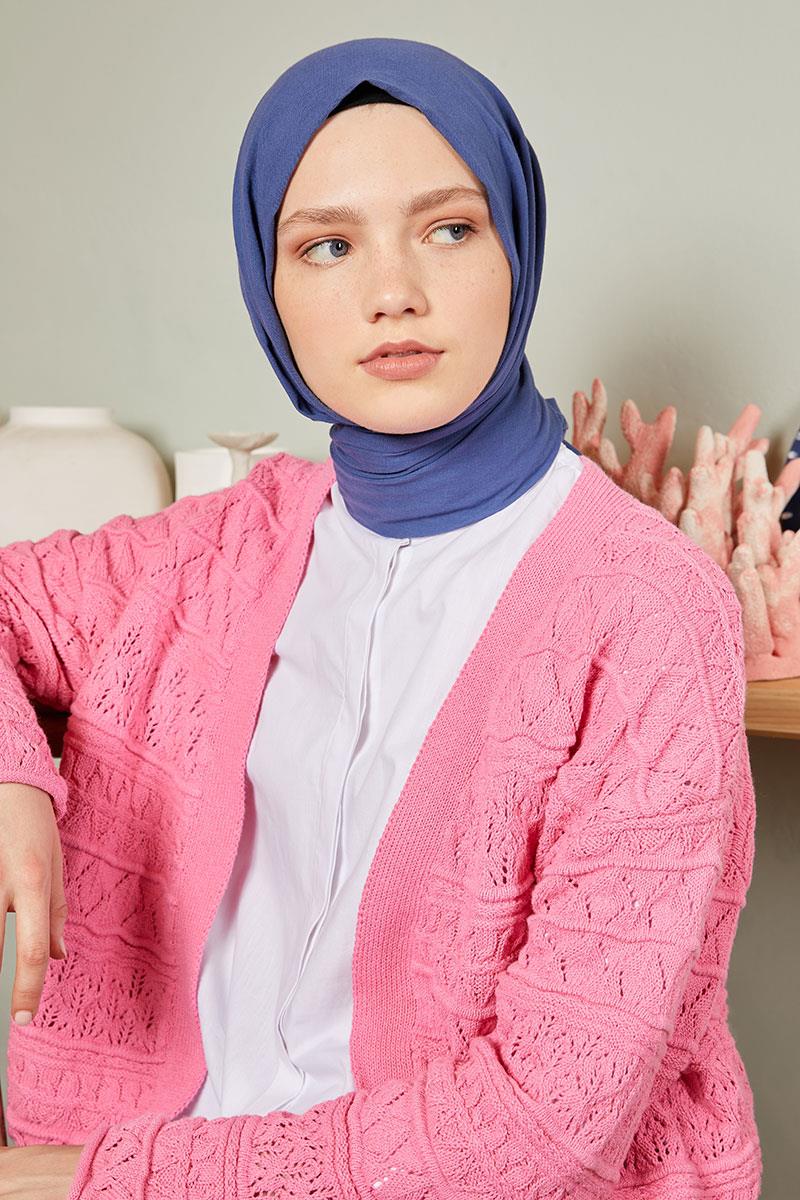 Fivescarf Mavi Modal Pamuk Şal