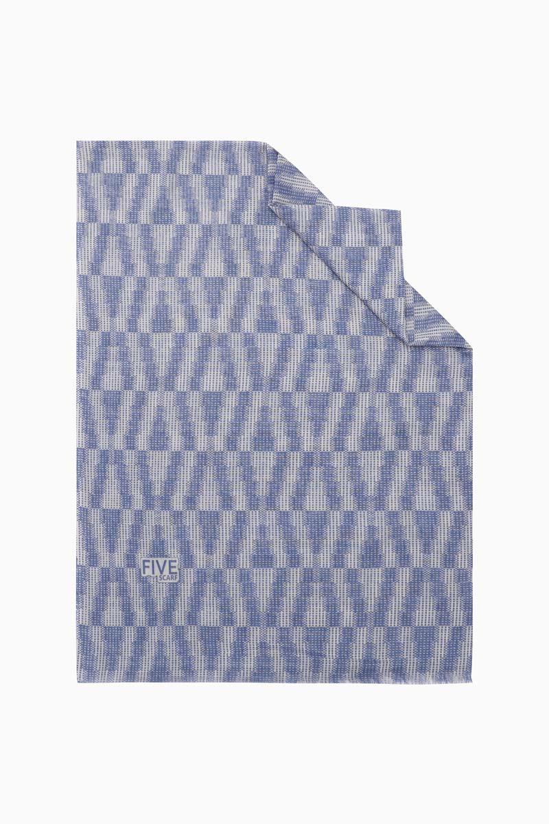 Fivescarf Mavi Relax Piramit Şal