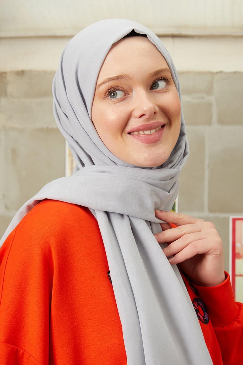 Fivescarf Melanj Gri Harman Şal