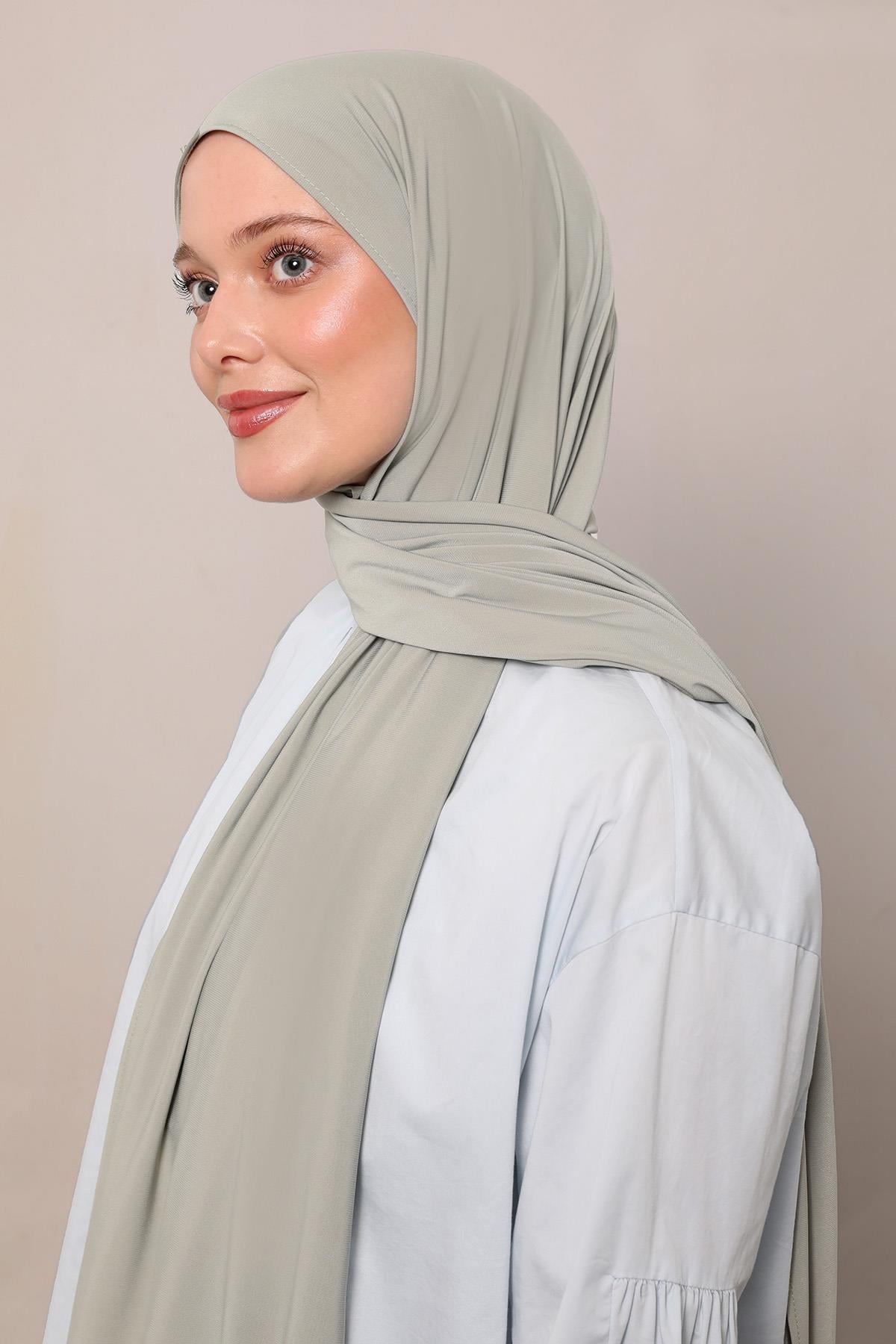 Fivescarf Mint Yeşili Düz Premium Jersey Şal