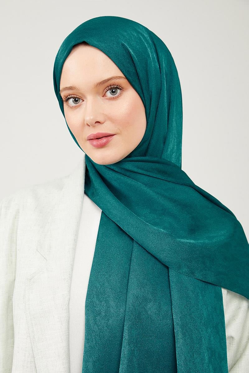 Fivescarf Mint Yeşili Jakarlı Elegance Şal