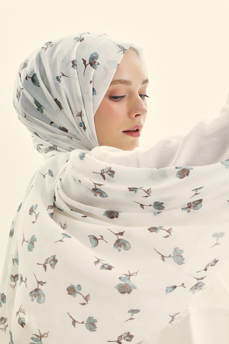 Fivescarf Mint Yeşili Relax Gelincik Şal