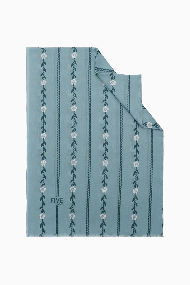 Fivescarf Mint Yeşili Relax Papatya Şal