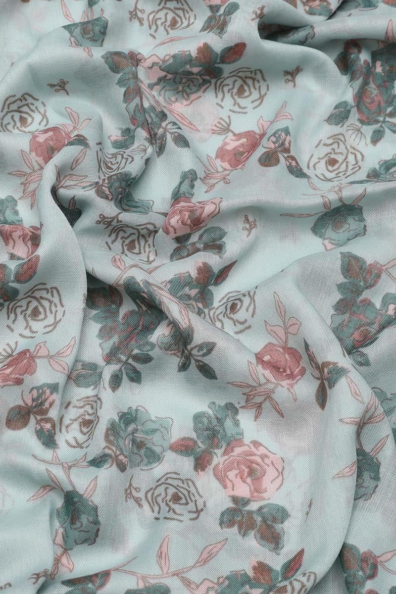 Fivescarf Mint Yeşili Relax Rose Şal