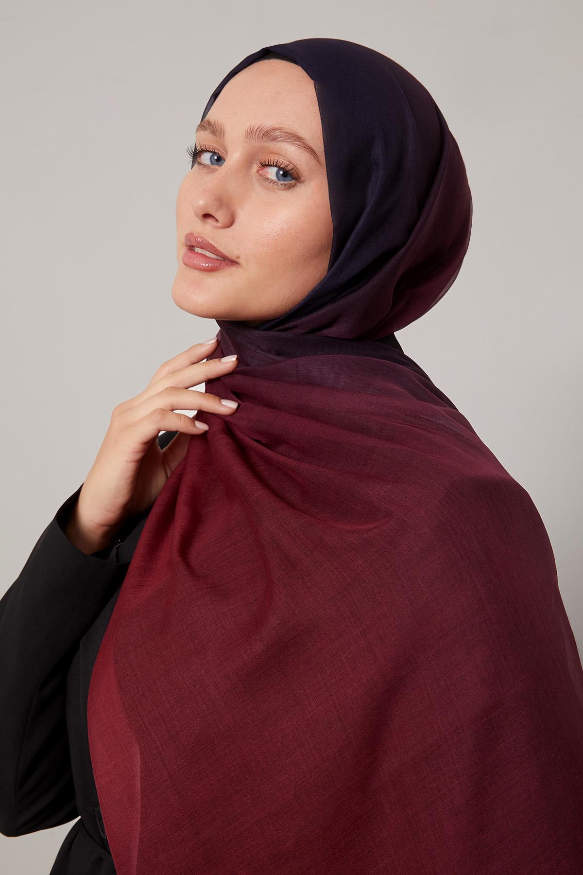 Fivescarf Mor Geçişli Comfort Şal