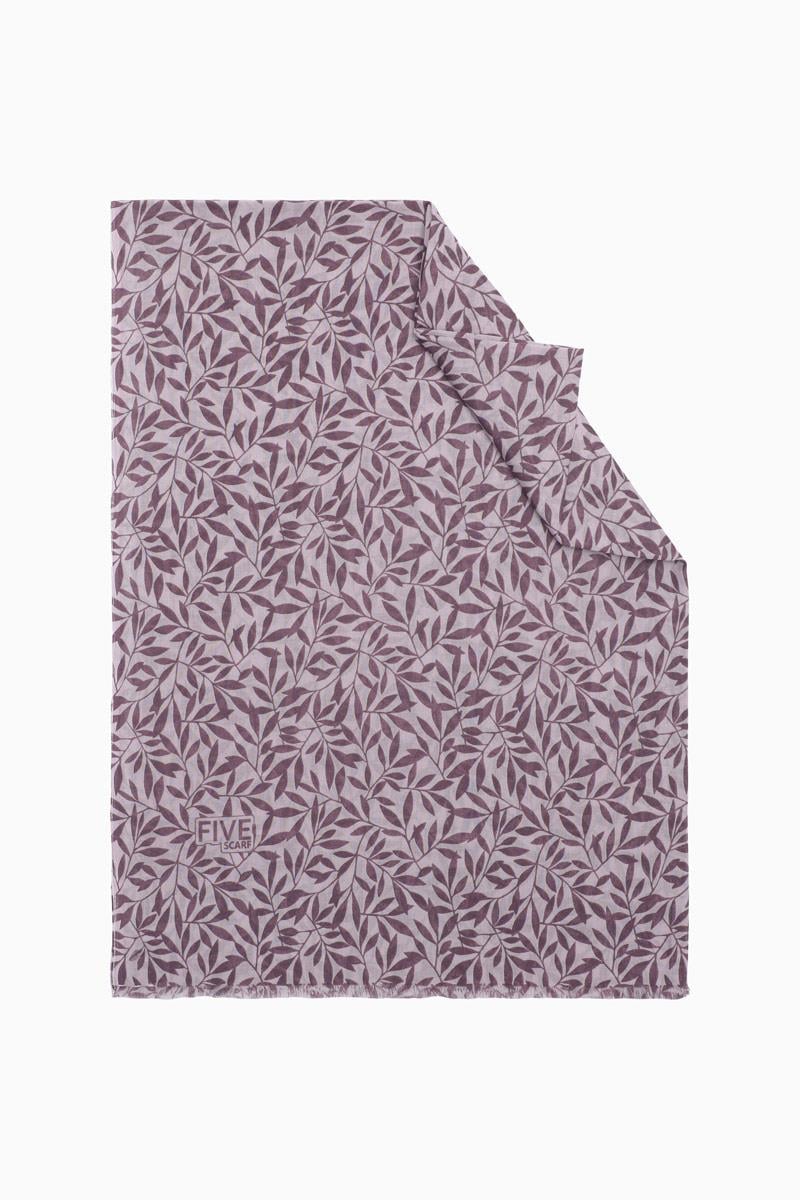 Fivescarf Mor Relax Sarmaşık Şal