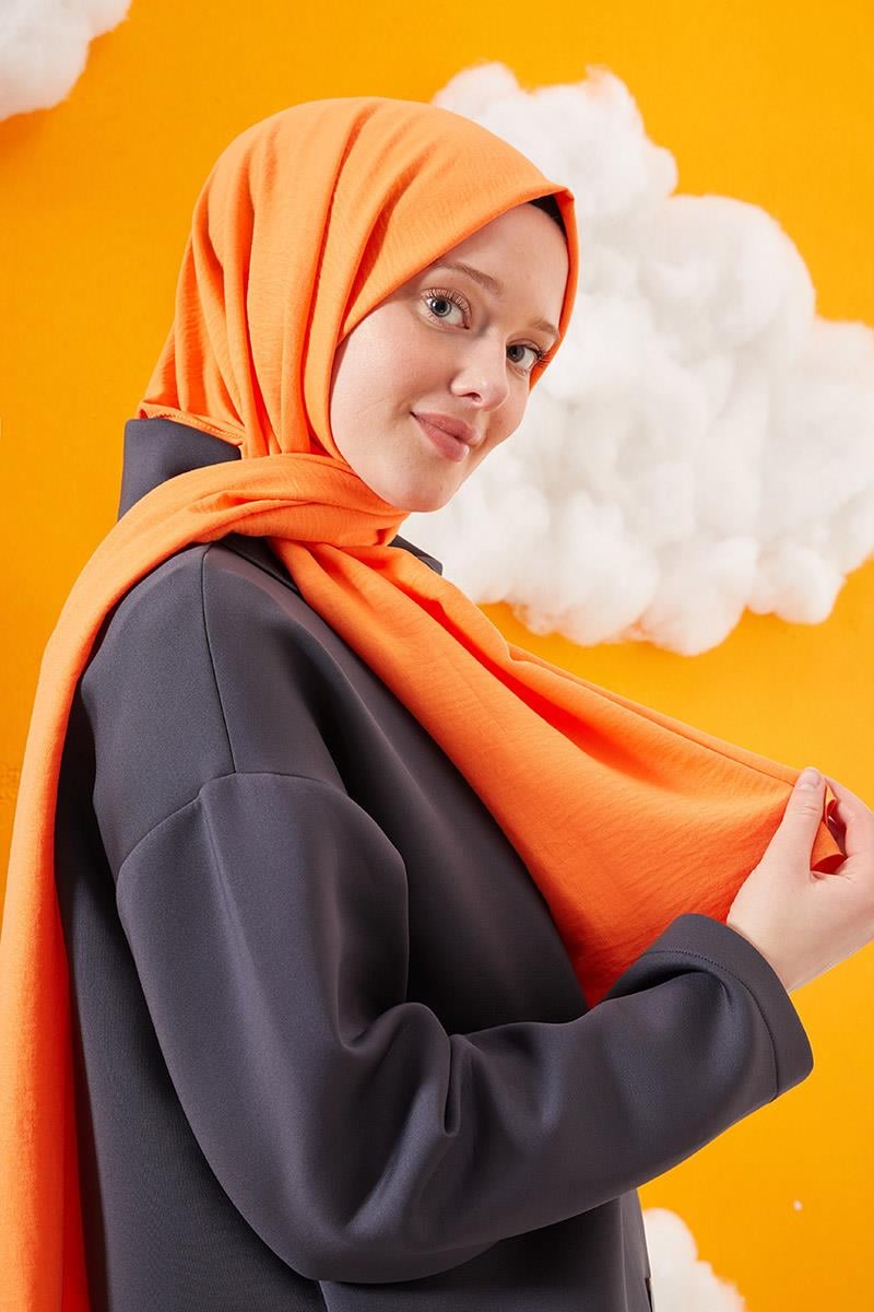 Fivescarf Nar Çiçeği Pamuk Cazz Şal