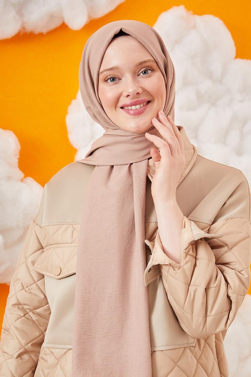 Fivescarf Nude Pamuk Cazz Şal