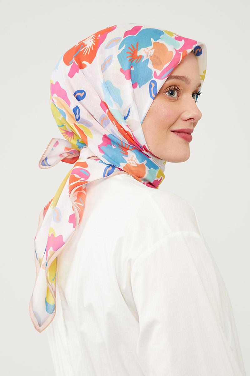 Fivescarf Nude Soft Cotton Eşarp