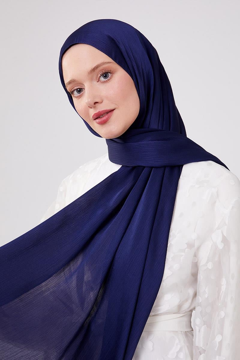 Fivescarf Parlament Mavisi Brillant Abiye Şal