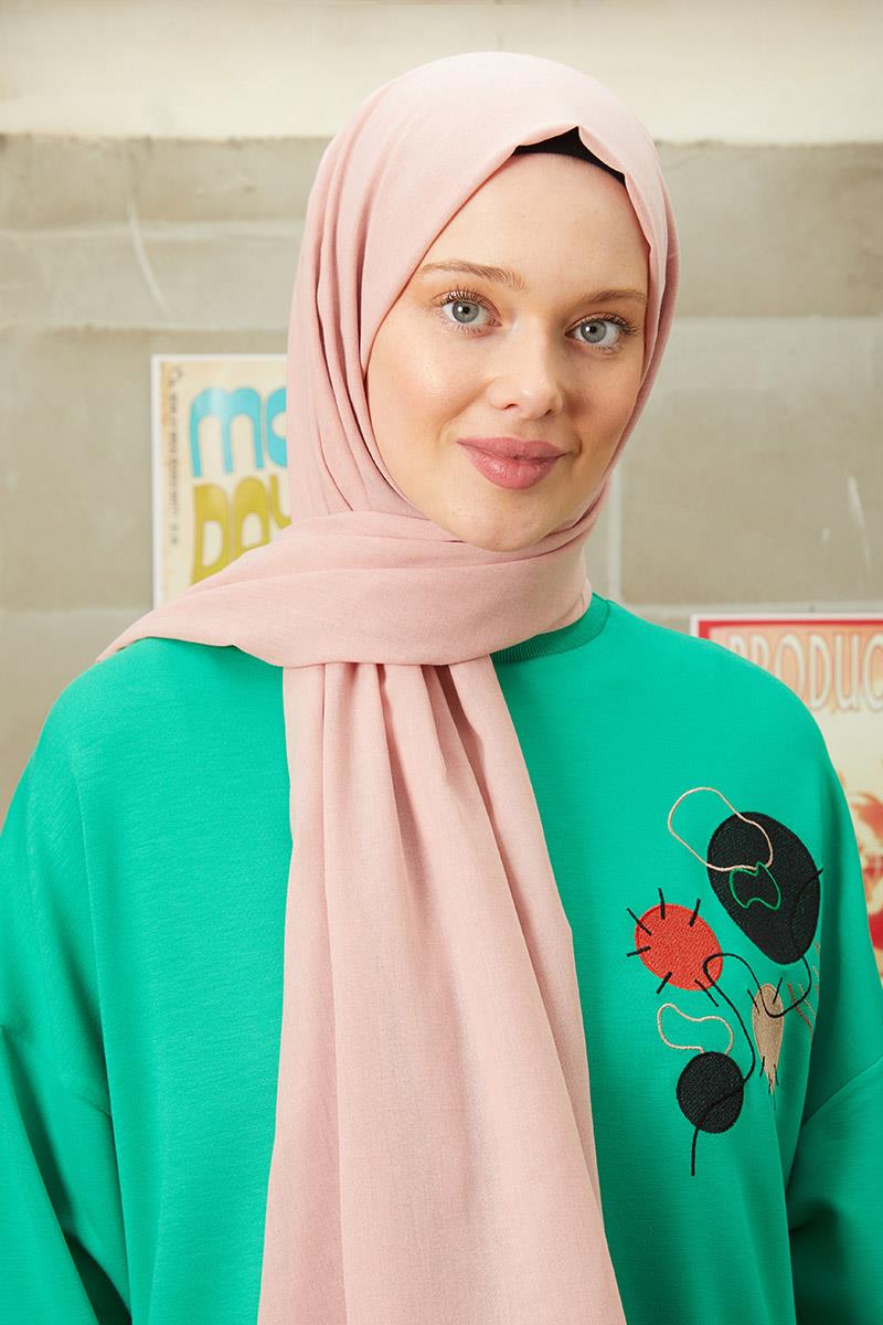 Fivescarf Pembe Harman Şal