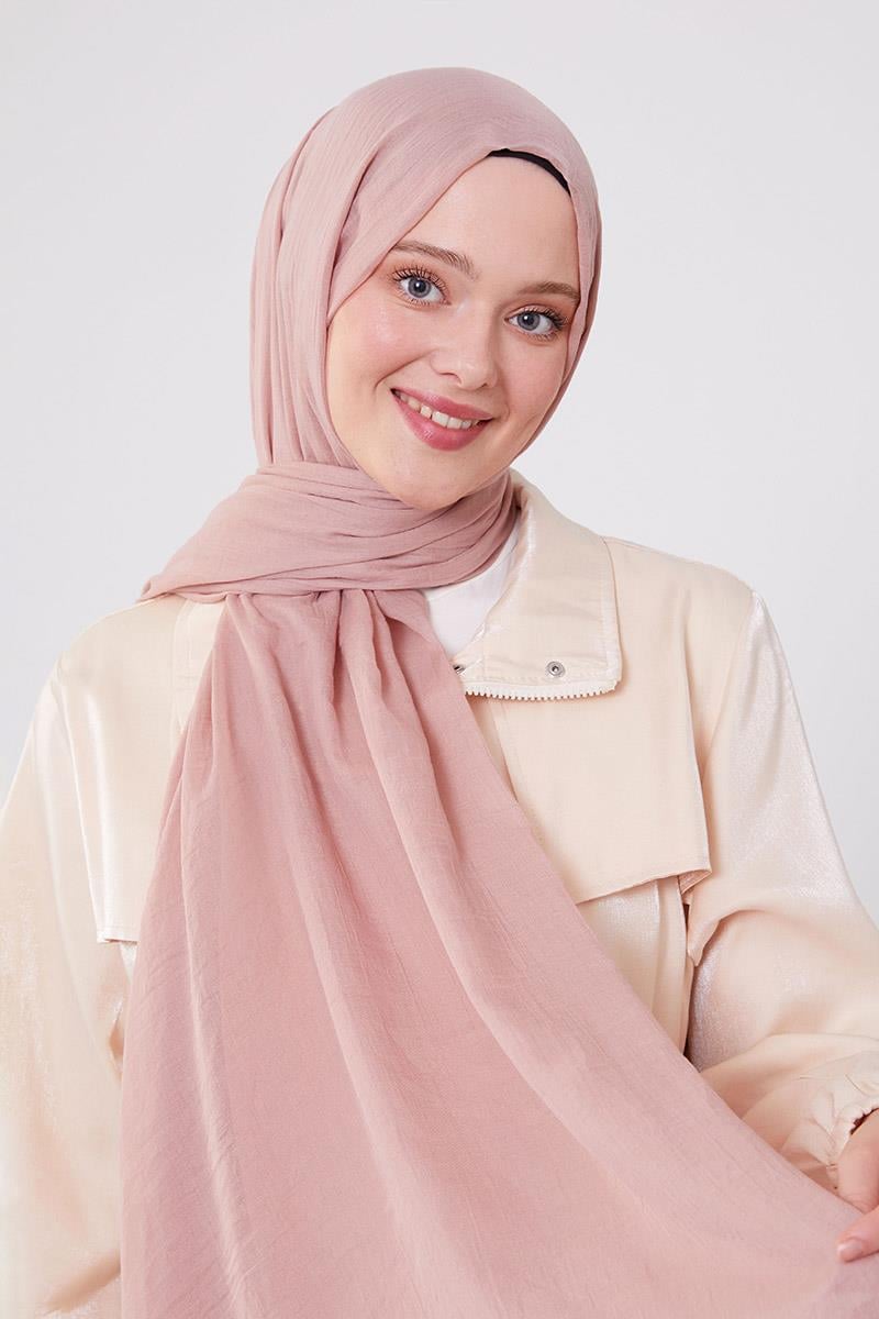 Fivescarf Pudra Olay Pamuk Şal