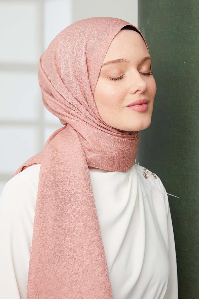 Fivescarf Pudra Pırıltı Şal