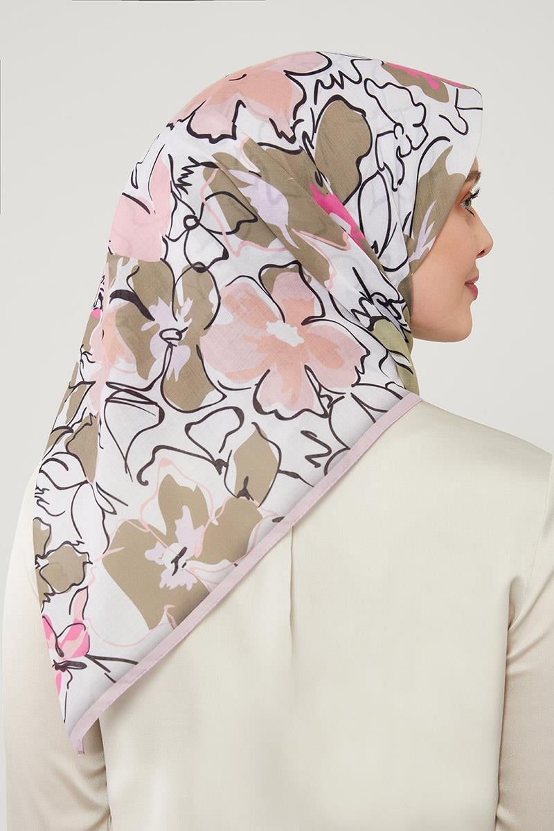 Fivescarf Pudra Soft Cotton Eşarp