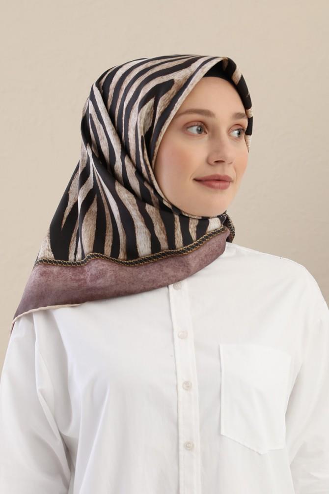 Fivescarf Pudra Twill Digital Eşarp