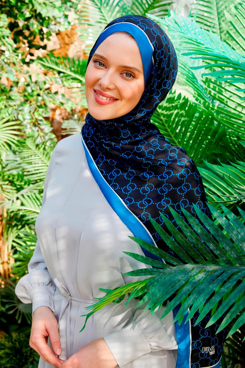Fivescarf Saks Halka Desen Brand Şal