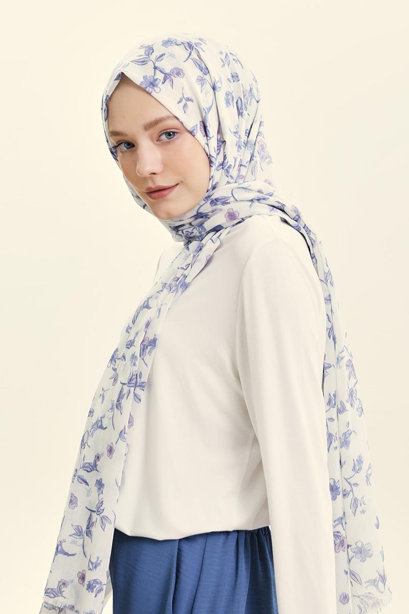 Fivescarf Saks Mavisi Relax Sardunya Şal