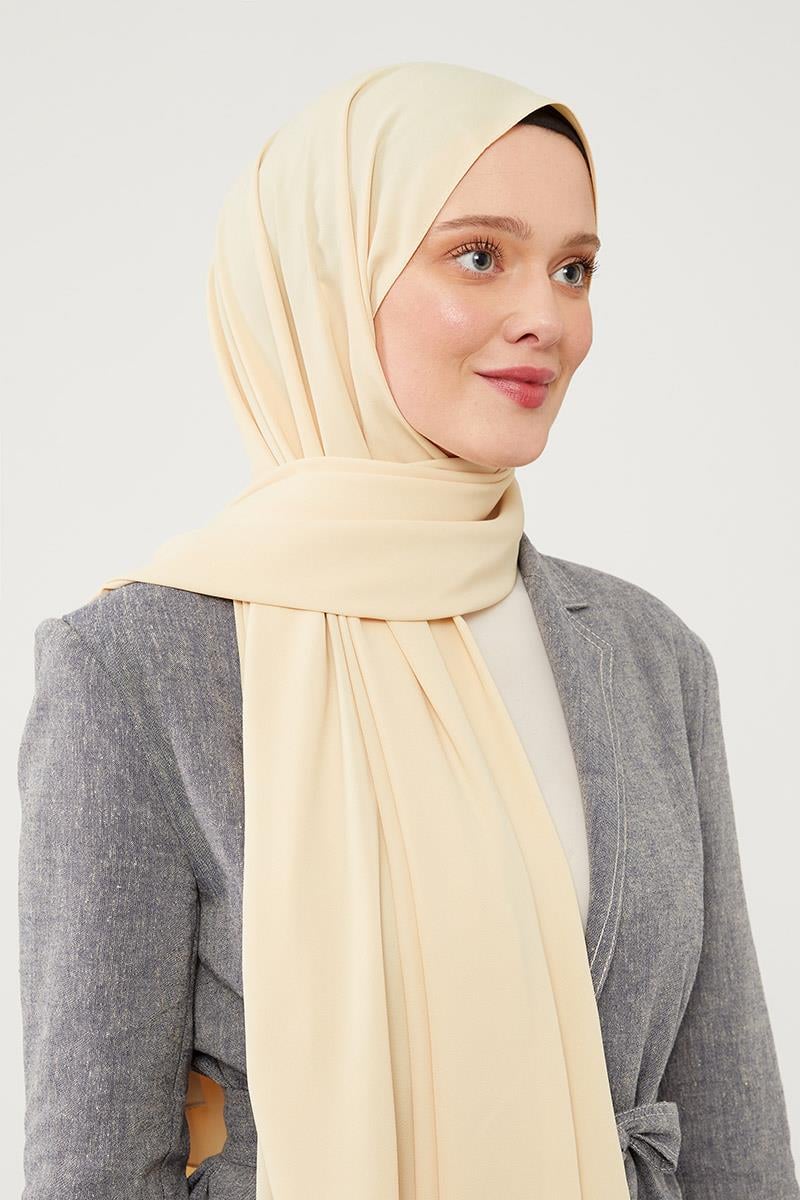 Fivescarf Sarı Medine İpeği Şal