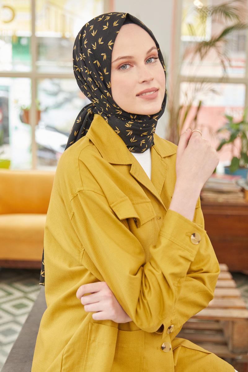 Fivescarf Sarı Relax Yonca Şal