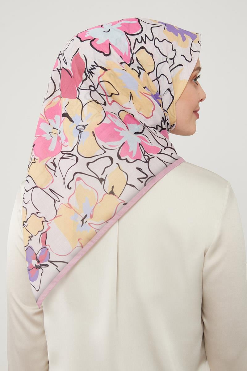 Fivescarf Şeker Pembesi Soft Cotton Eşarp