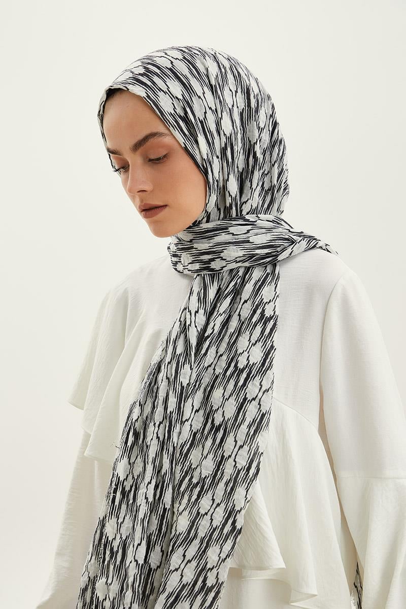 Fivescarf Siyah Bulut Comfort Line Şal
