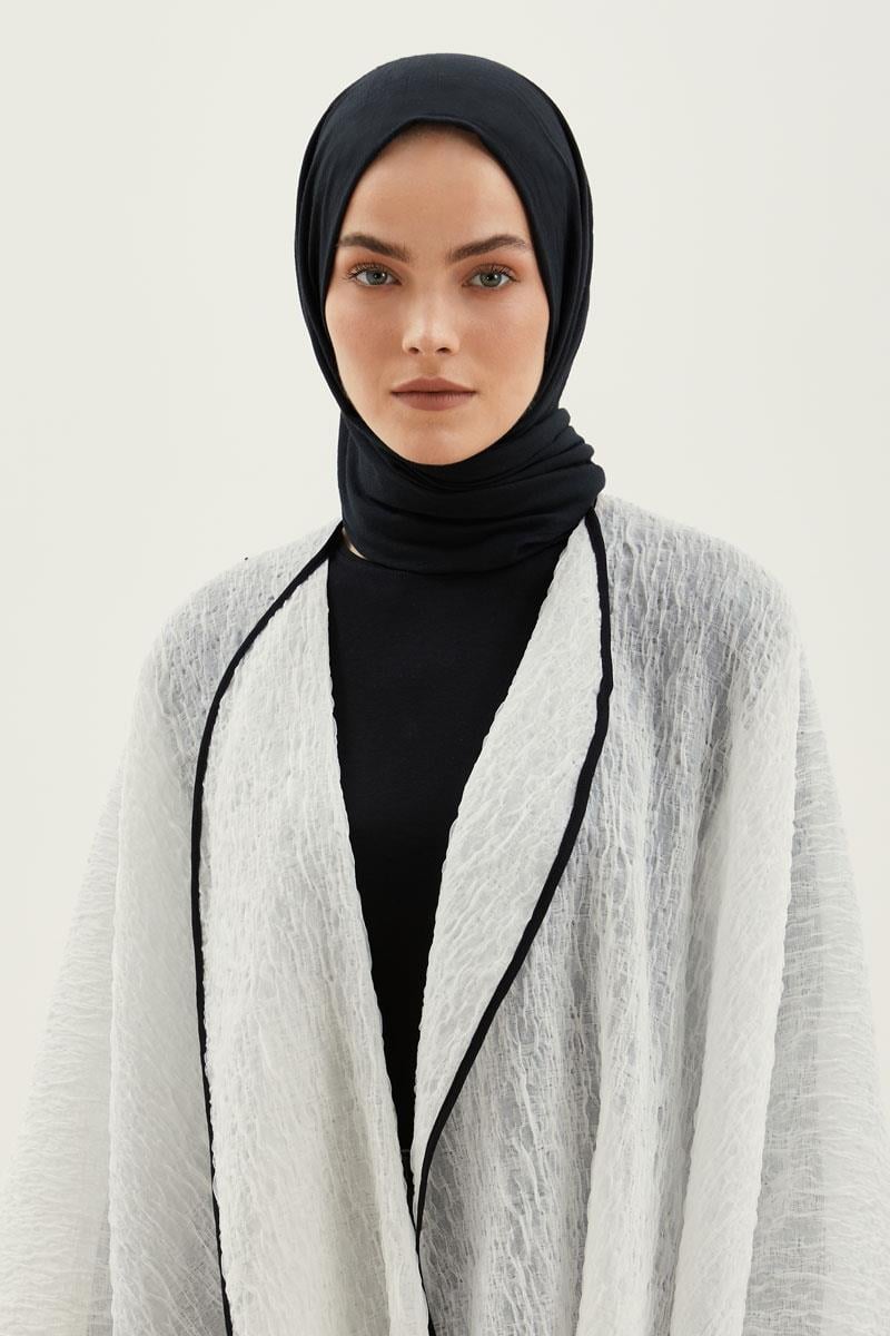 Fivescarf Siyah Naturel Pamuk Şal