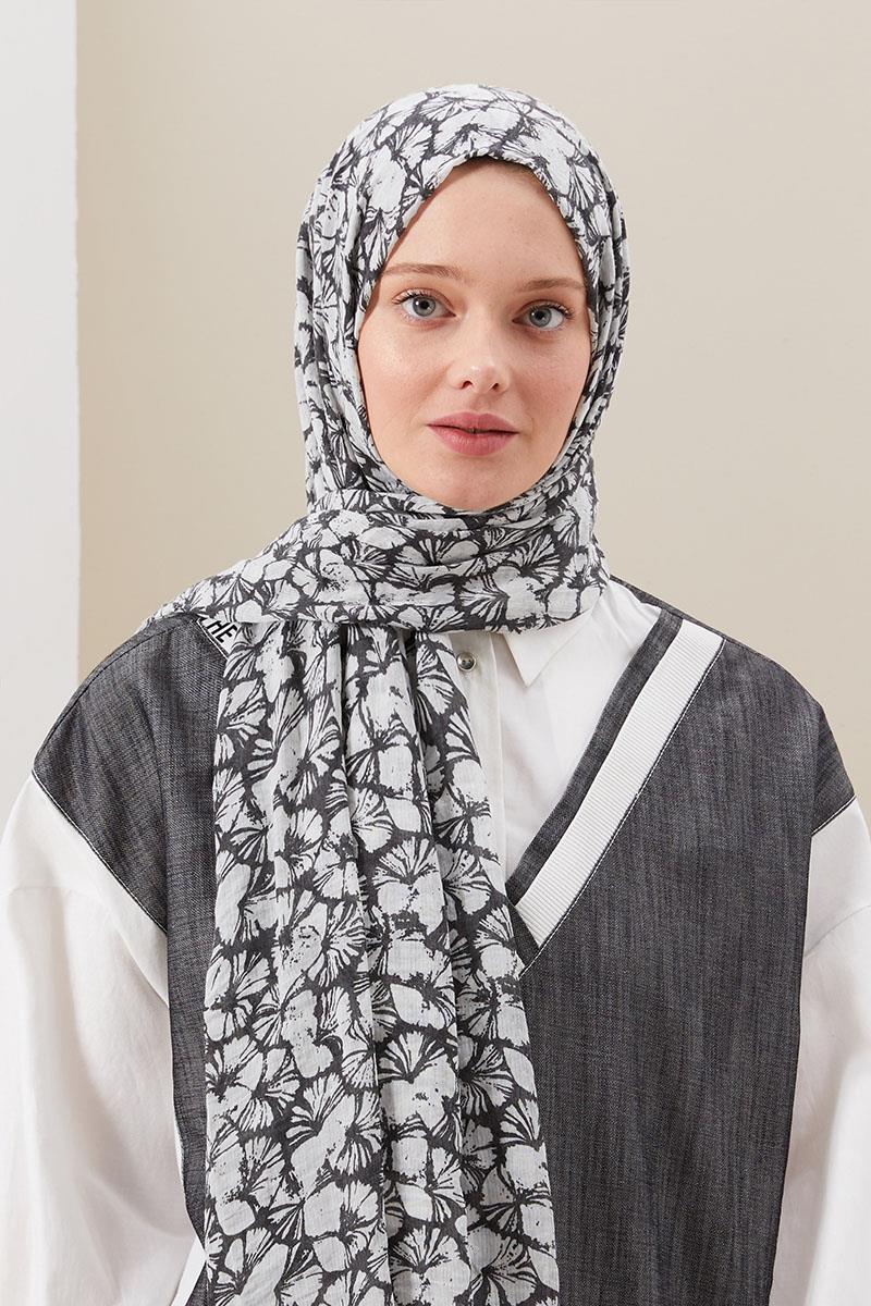 Fivescarf Siyah Ortanca Comfort Line Şal