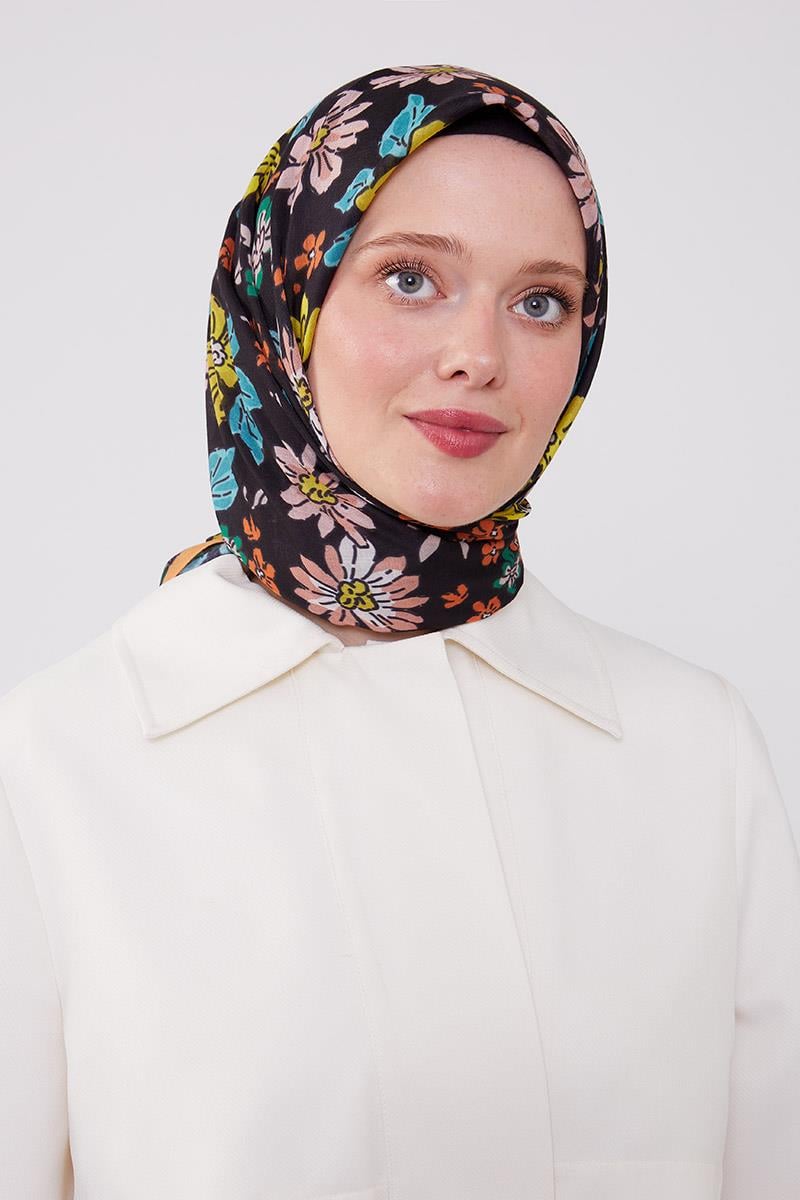Fivescarf Siyah Soft Cotton Eşarp