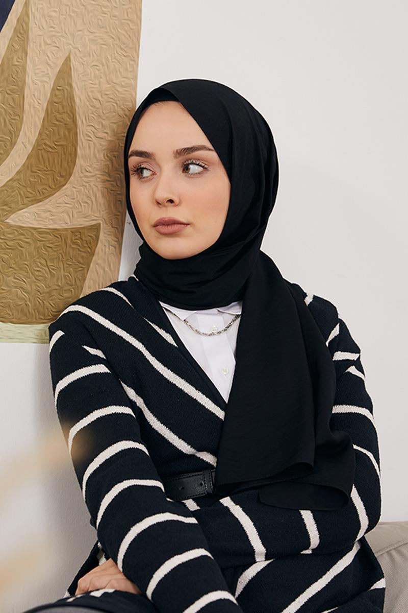 Fivescarf Siyah Tensel Şal