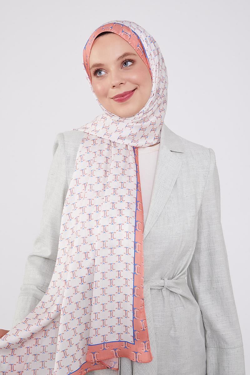 Fivescarf Somon Çift Renkli Brand Şal