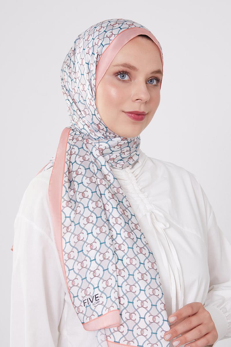Fivescarf Somon Zincir Desen Brand Şal