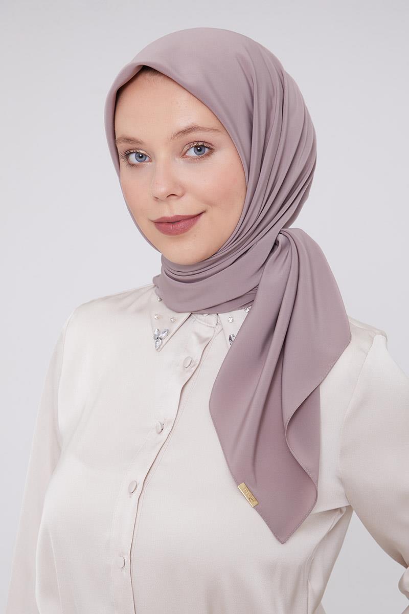 Fivescarf Sütlü Kahve Medine İpeği Eşarp