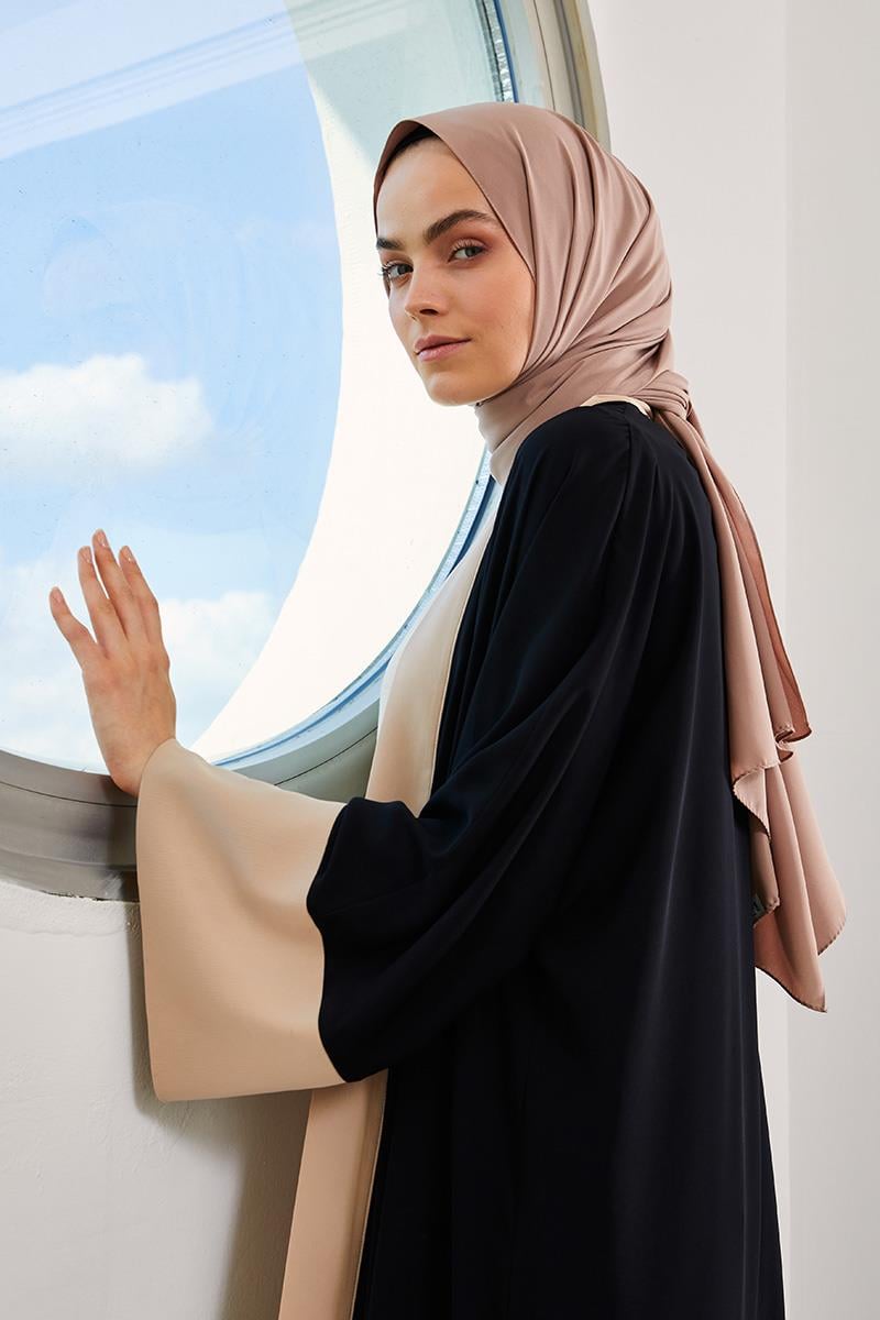 Fivescarf Sütlü Kahve Medine İpeği Şal