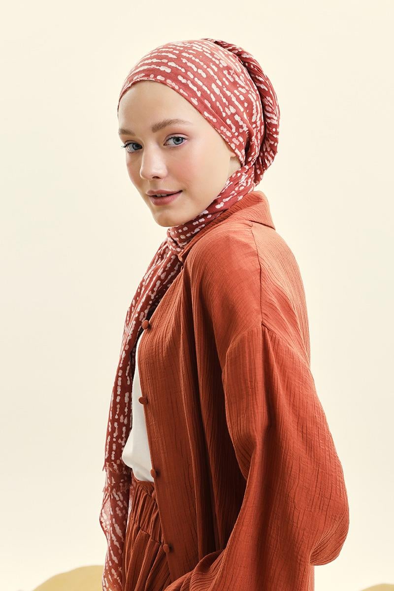 Fivescarf Taba Relax Nokta Şal