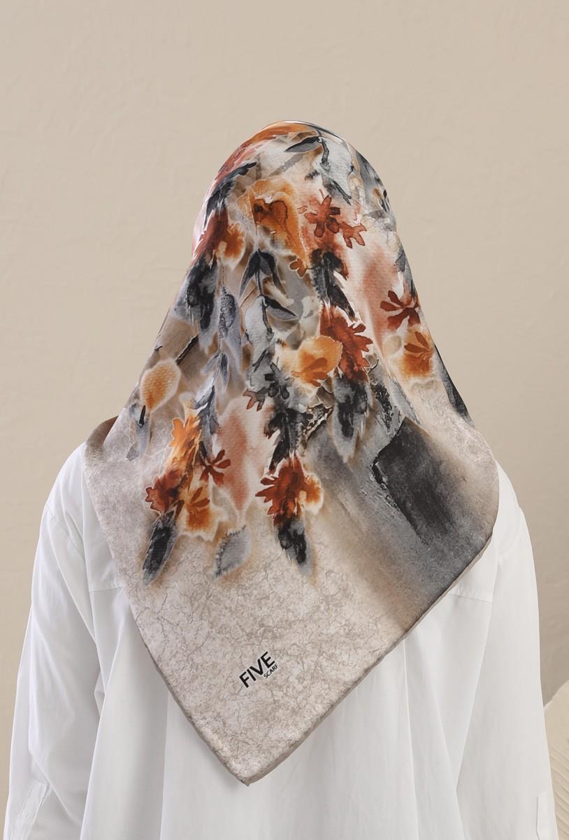 Fivescarf Taba Twill Digital Eşarp