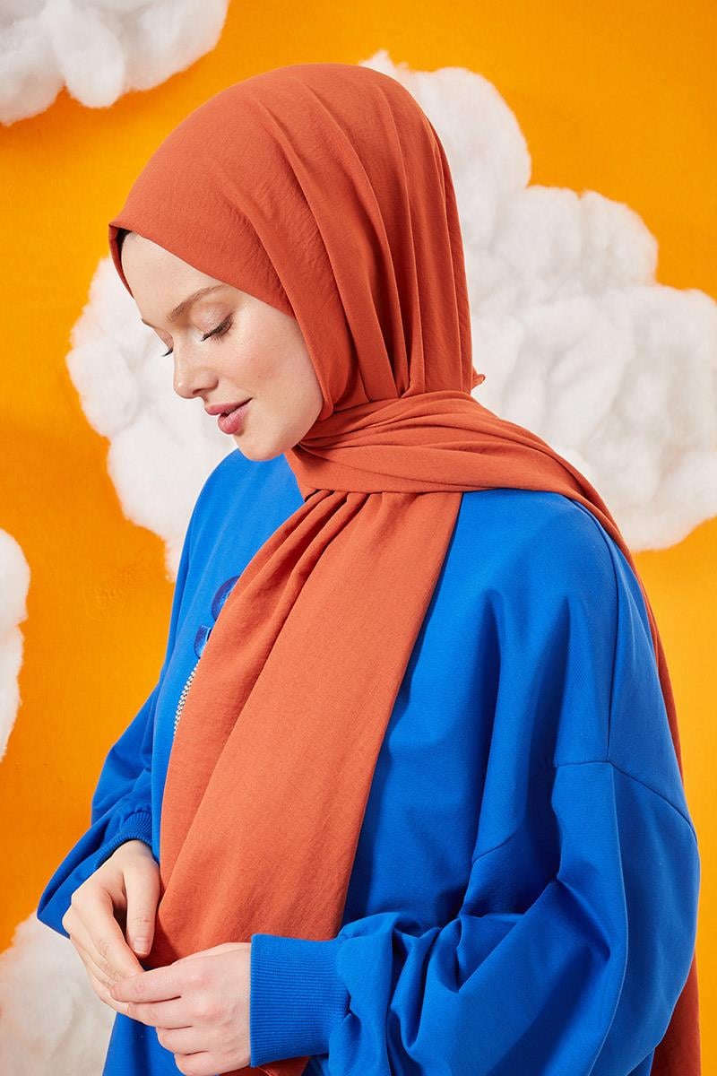 Fivescarf Tarçın Pamuk Cazz Şal