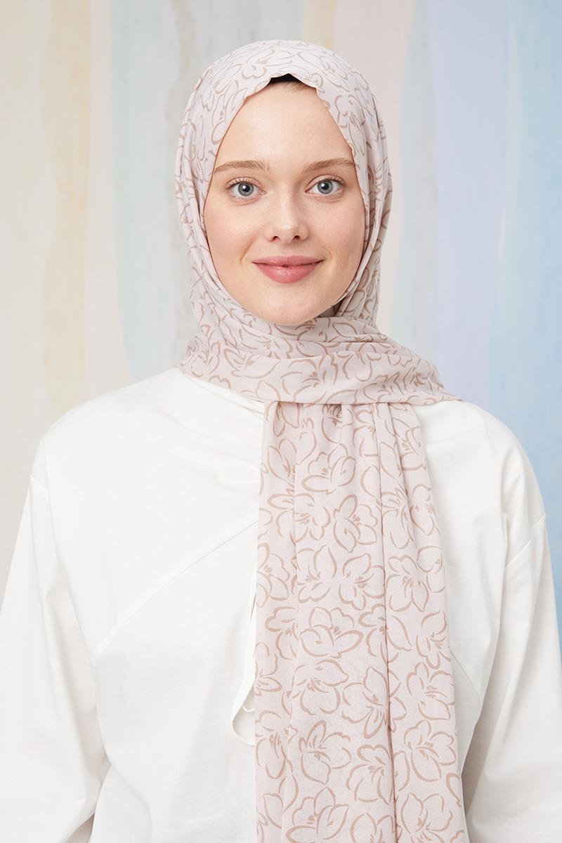 Fivescarf Taş Desenli Cotton Şal