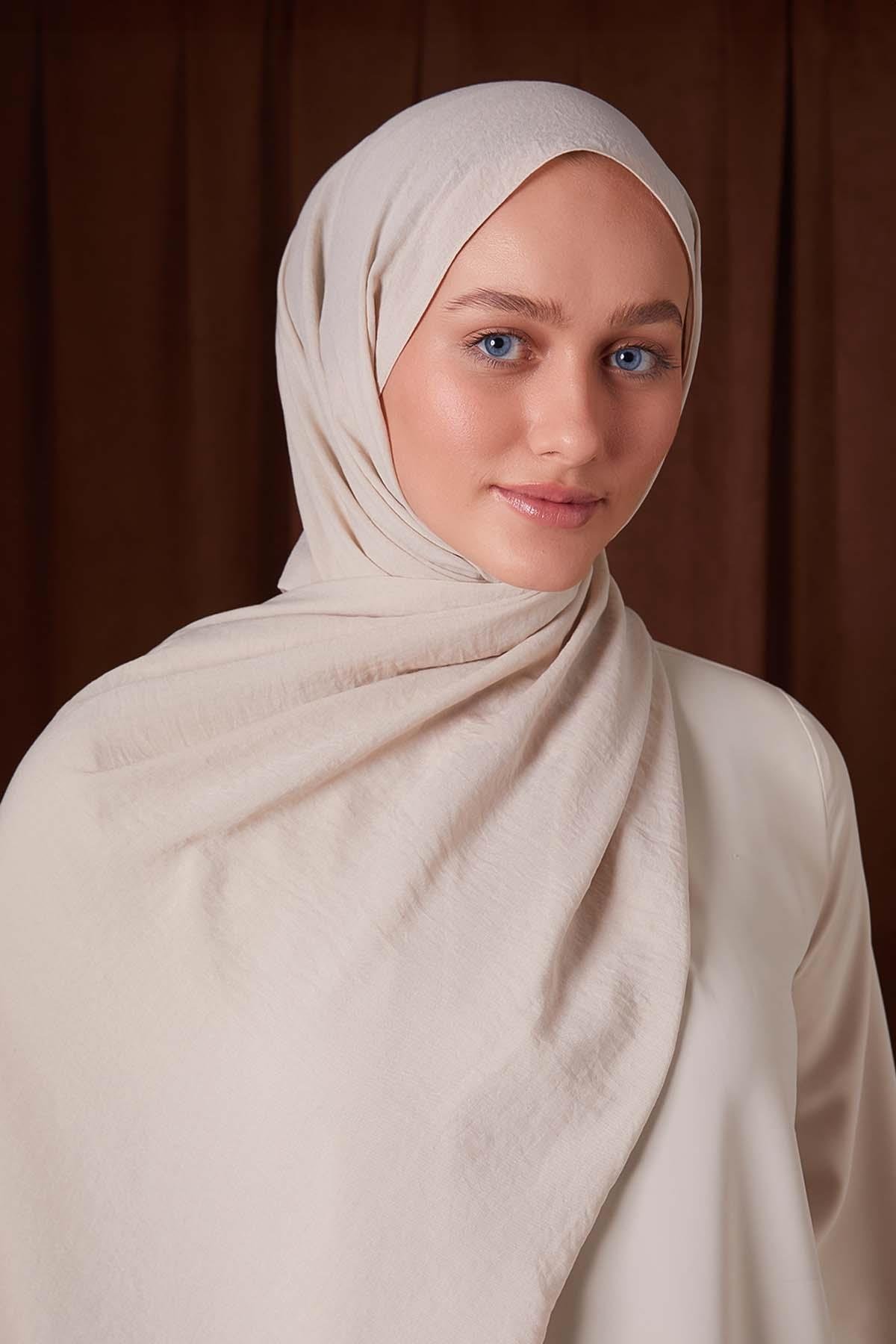 Fivescarf Taş Düz Luna Cotton Şal