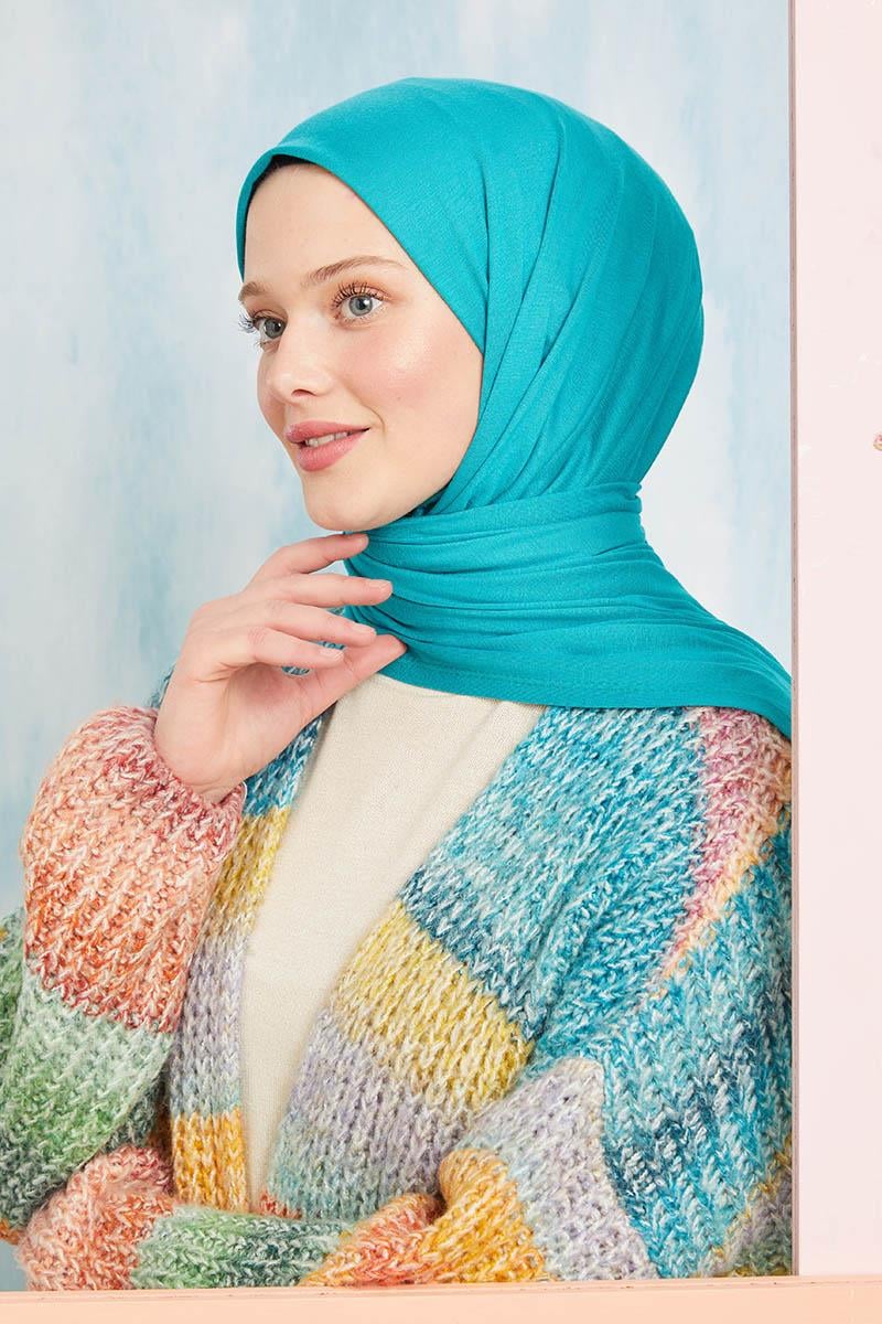 Fivescarf Turkuaz Five Penye Şal