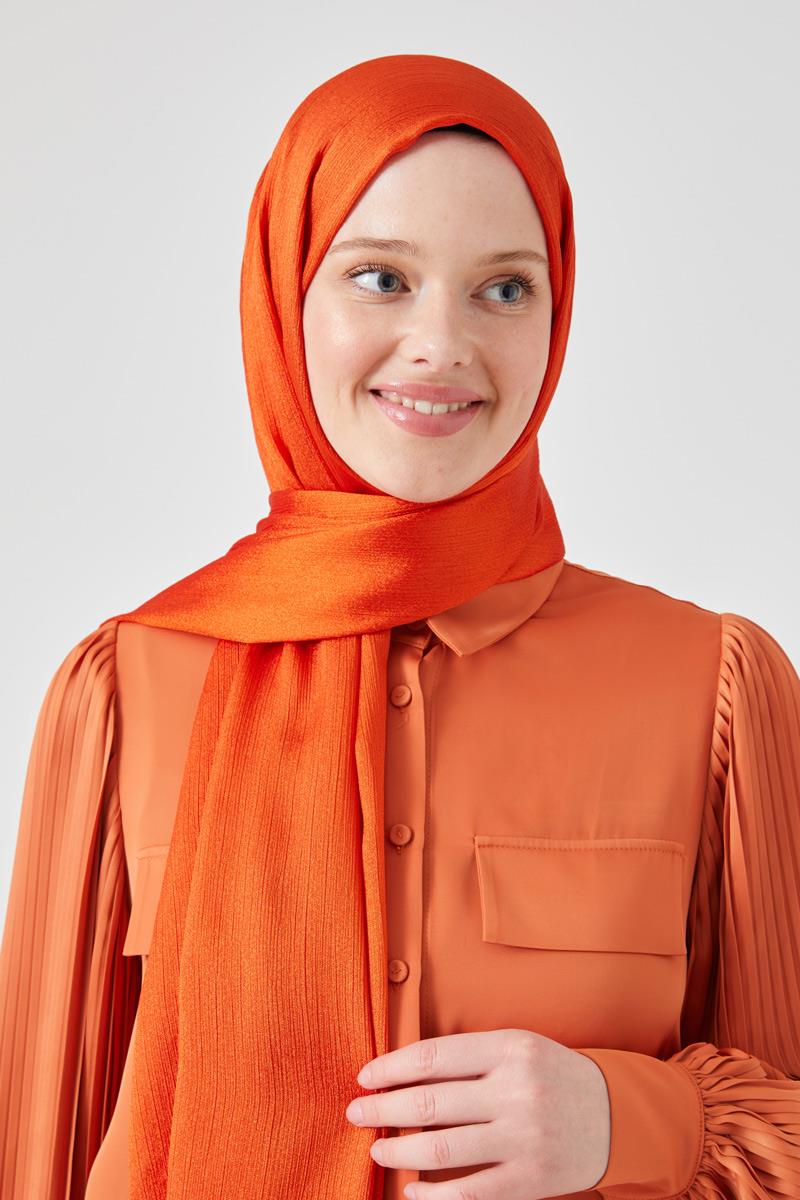 Fivescarf Turuncu Crystal Şal