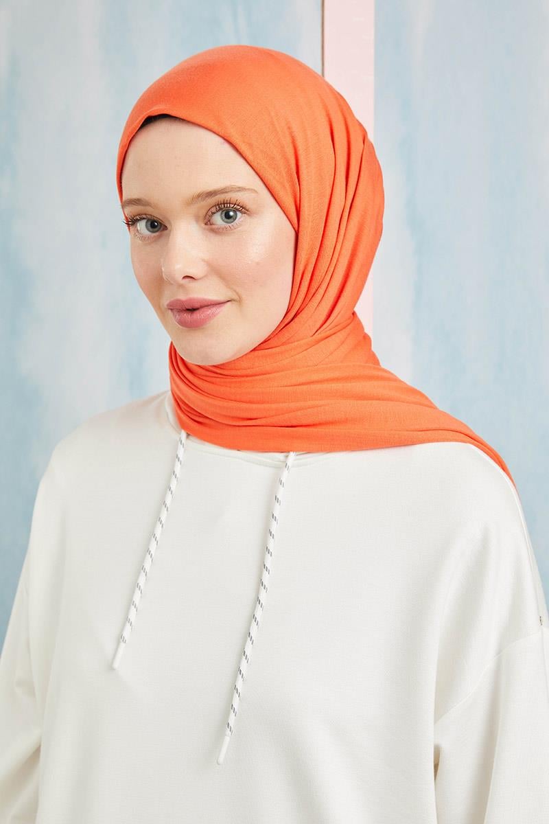 Fivescarf Turuncu Five Penye Şal