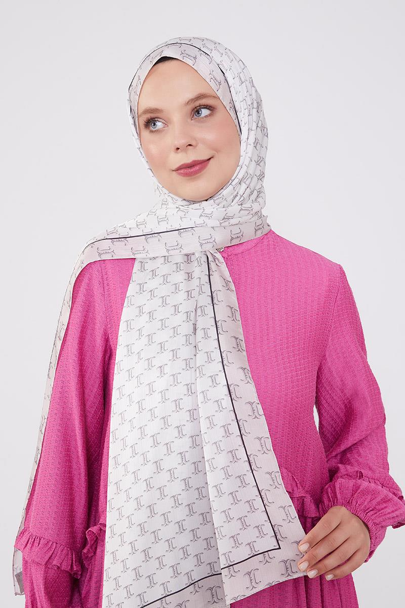 Fivescarf Vizon Çift Renkli Brand Şal