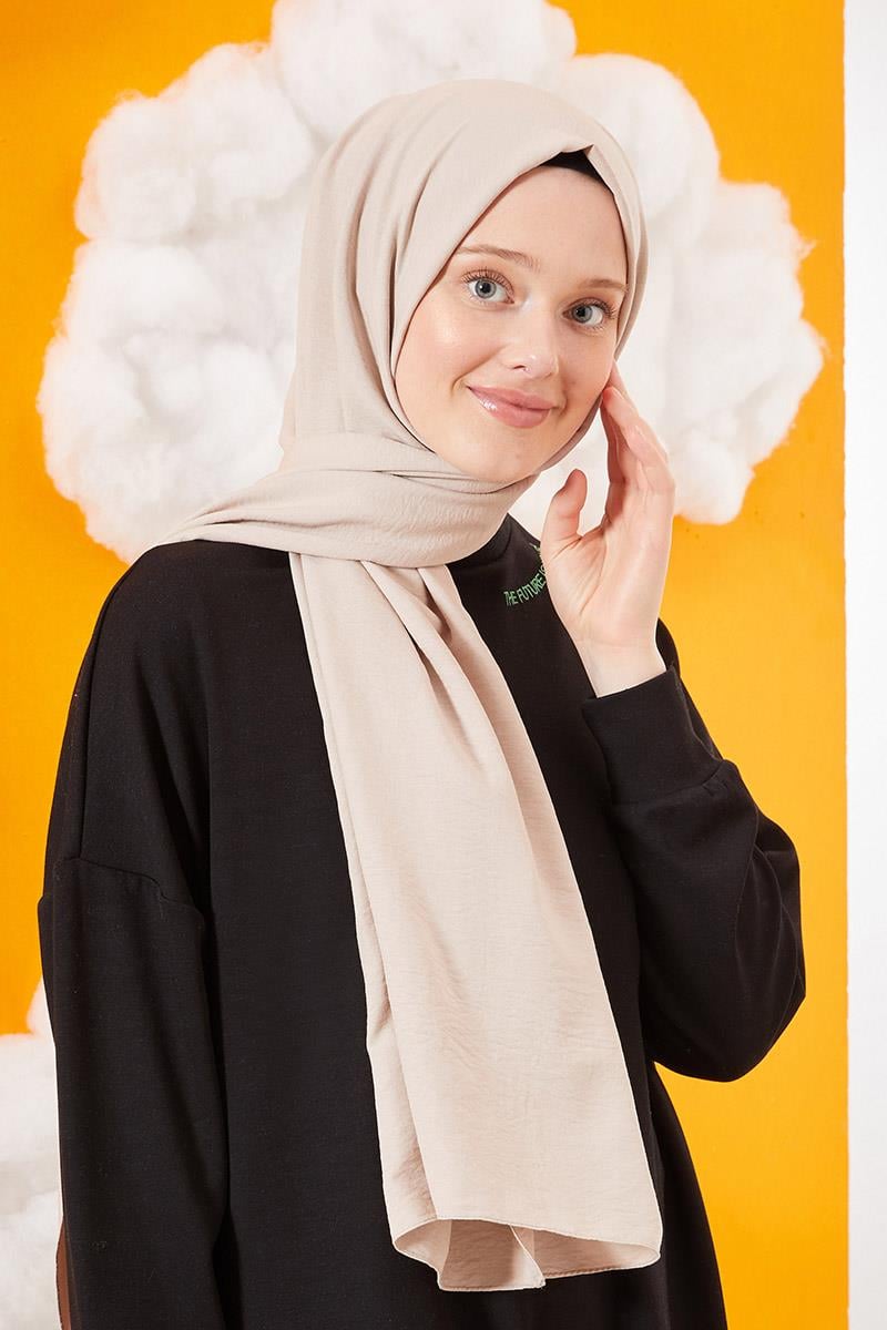 Fivescarf Vizon Pamuk Cazz Şal
