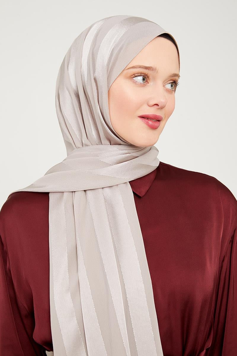 Fivescarf Vizon Sim Şeritli Tokyo Şal