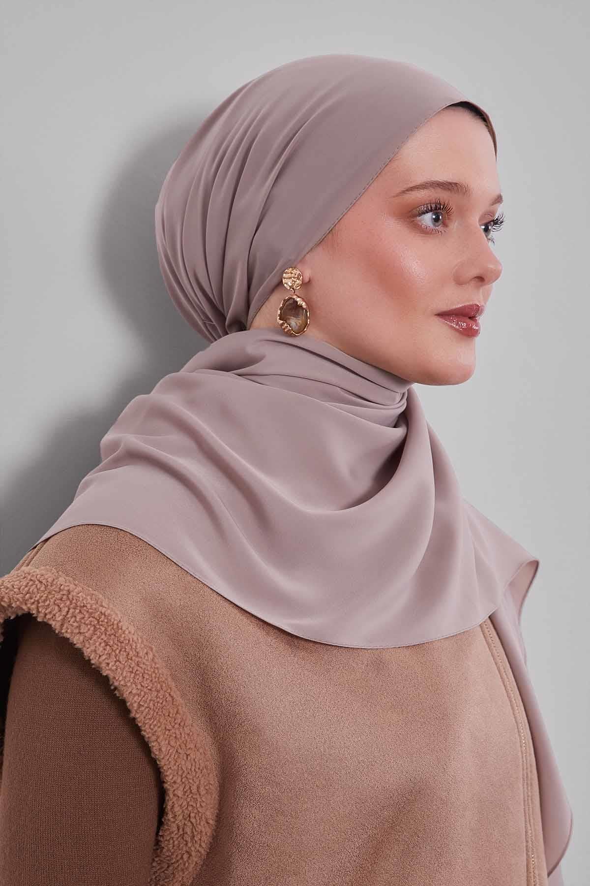 Fivescarf Vizon Taşlı Lüx Medine İpeği Şal
