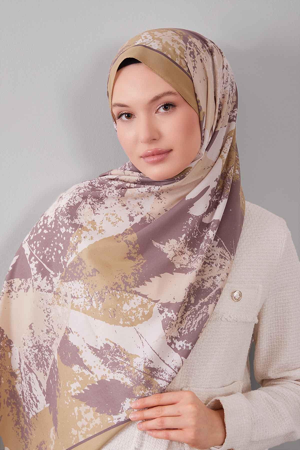 Fivescarf Yağ Yeşili Yaprak Desen Moos Chrep