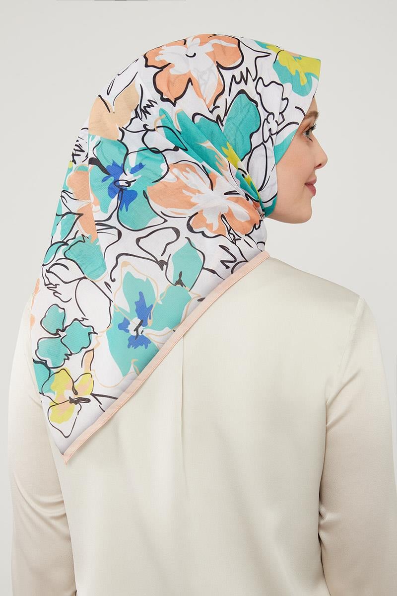 Fivescarf Yeşil Soft Cotton Eşarp
