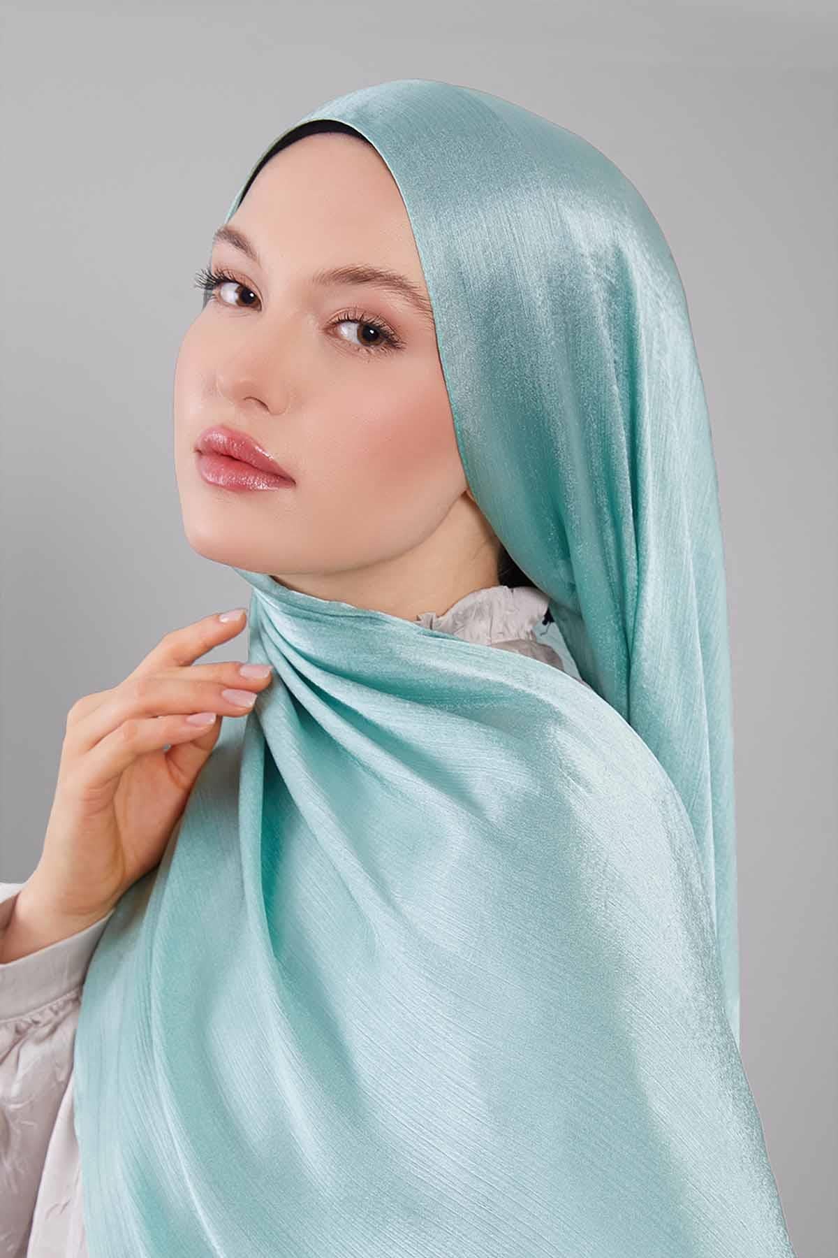 Fivescarf Yosun Yeşili Janjan Abiye Şal